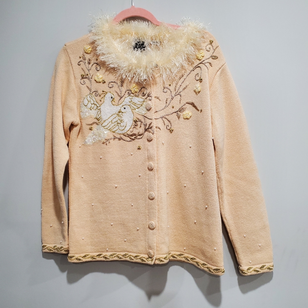 Storybook Knits Peach Dove Cardigan